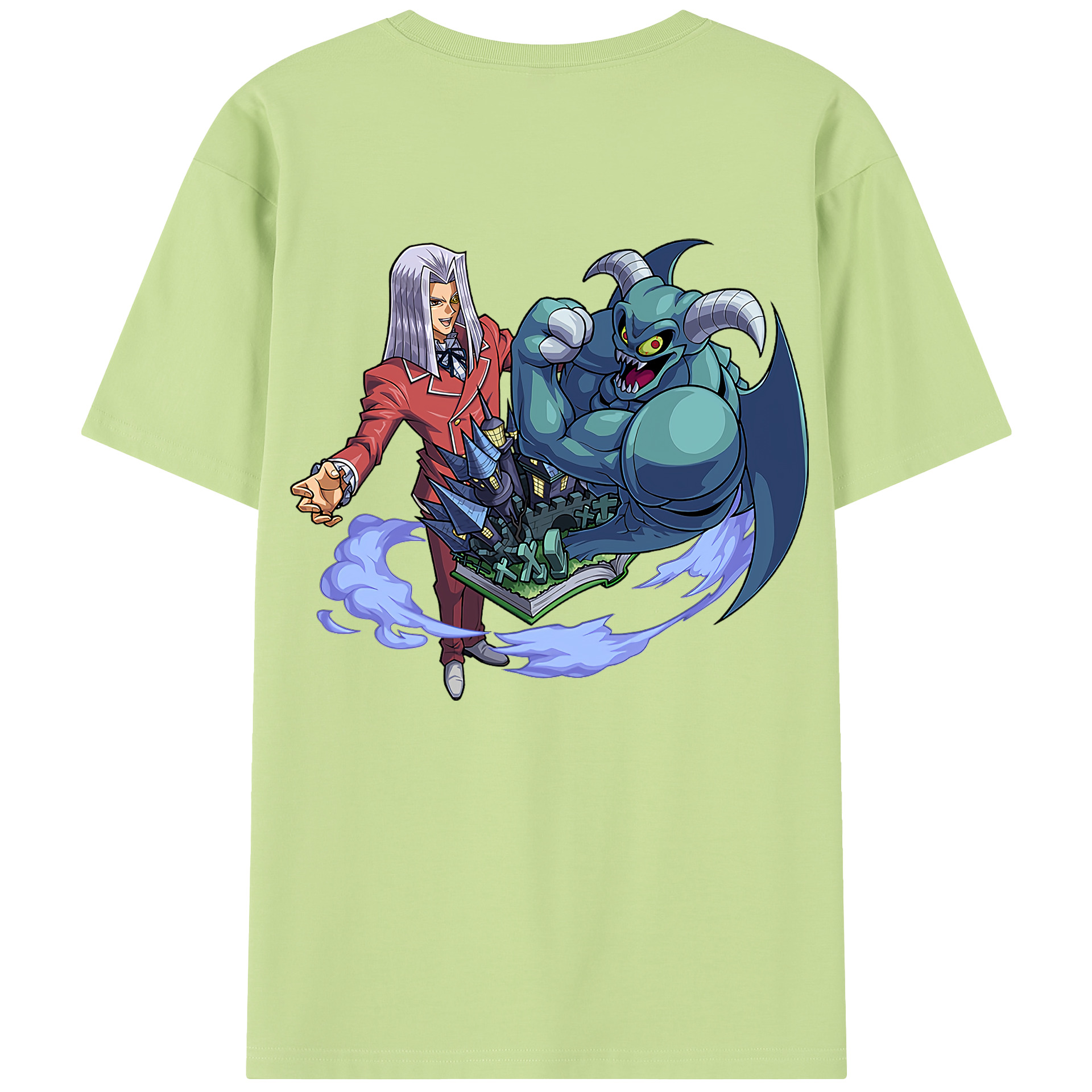 （画像用） 遊☆戯☆王 Yu-Gi-Oh! 綿100％半袖Tシャツ（背面プリント）